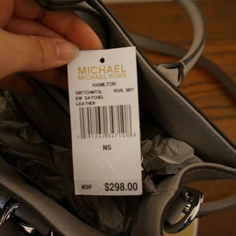 Gray Michael Kors Satchel - Picture 6 of 7